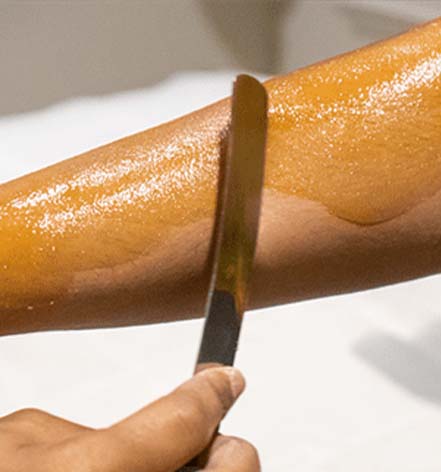 hands waxing